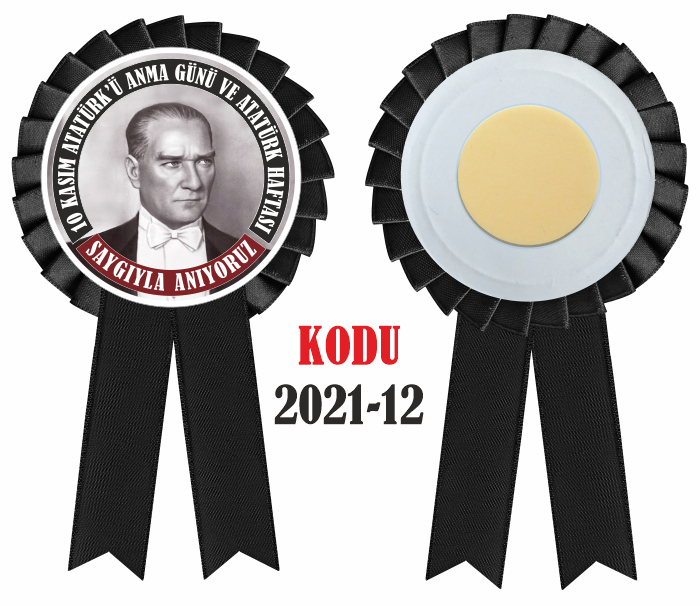 10 Kas�m Atat�rk'� Anma G�n� ve Atat�rk Haftas� Saten Yaka Kokart�