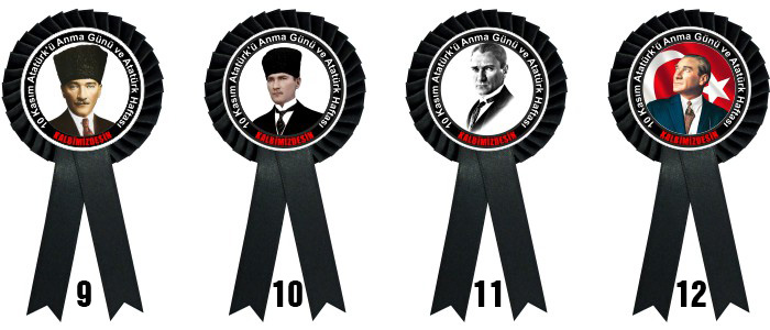 10 Kas�m i�in saten yaka kokart�