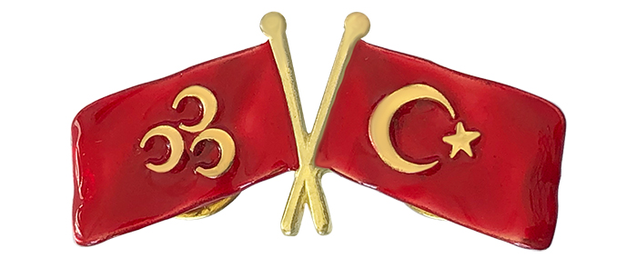 MHP04 - MHP-Türkiye 2 Li Yaka Rozeti Dalgalı Rozet MHP04 - MHP-Türkiye 2 Li Yaka Rozeti Dalgalı Rozet