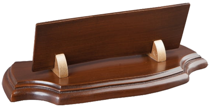 241 - Ahşap Kırlangıç Koyu Kahve Masa İsimliği 241 - Ahşap Kırlangıç Koyu Kahve Masa İsimliği