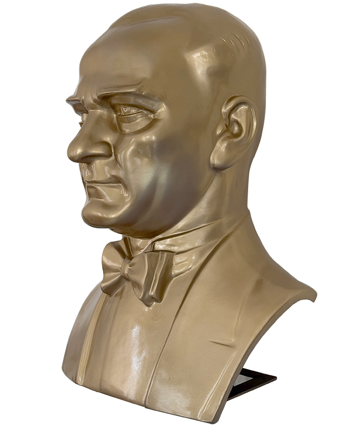 70 cm Fiberglass Yarım Atatürk Büstü - 70FGOM1 70 cm Fiberglass Yarım Atatürk Büstü - 70FGOM1