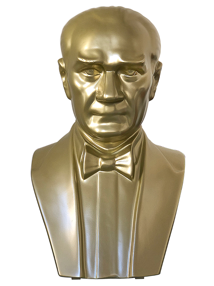 70 cm Fiberglass OKUL MODELİ Atatürk Büstü 70 cm Fiberglass OKUL MODELİ Atatürk Büstü