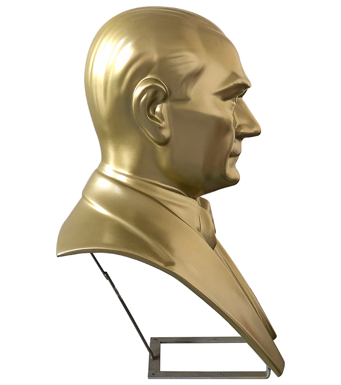 80 cm Fiberglass Atatürk Büstü - Açık 80 cm Fiberglass Atatürk Büstü - Açık