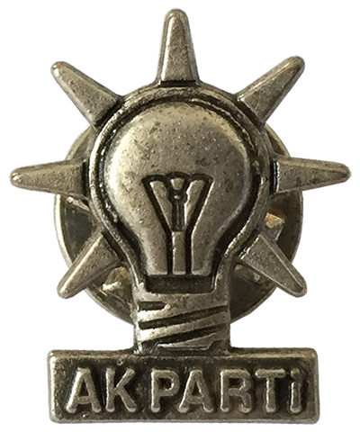 Ak Parti Yaka Rozeti - D�k�m Ak Parti Rozeti - Se�im Rozetleri