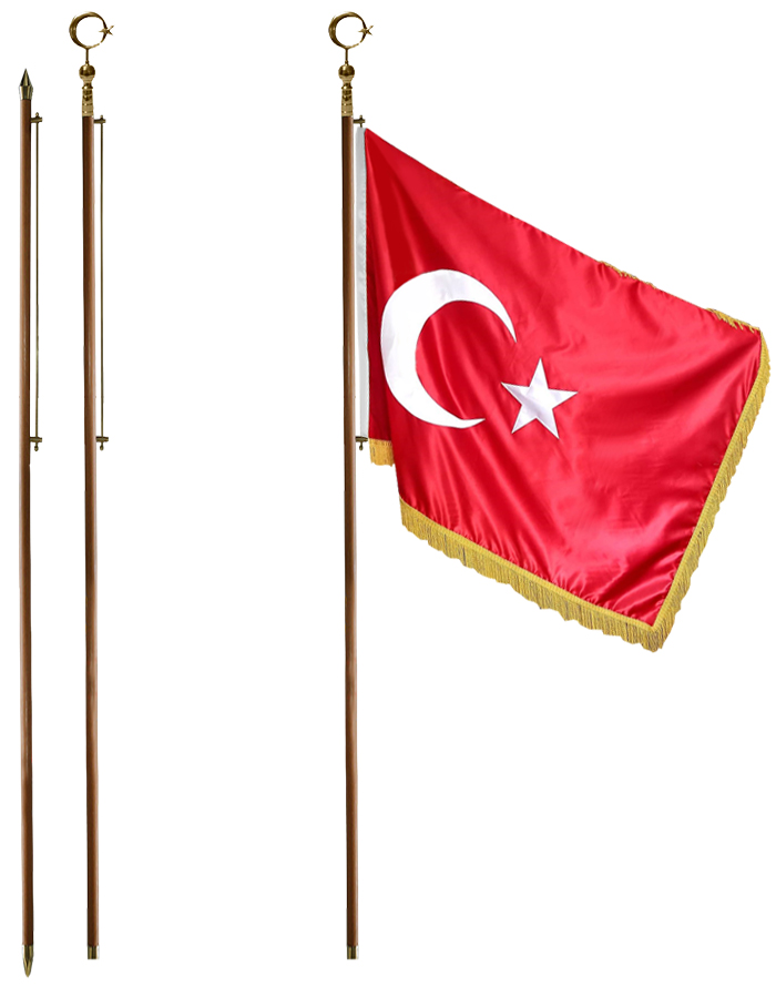 Ah�ap Makam Bayrak Dire�i - Salon Dire�i