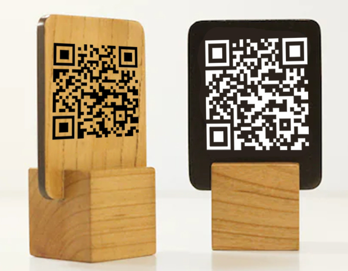 PMN8 Ahşap QR Kod ve Masa Numarası Menü PMN8 Ahşap QR Kod ve Masa Numarası Menü