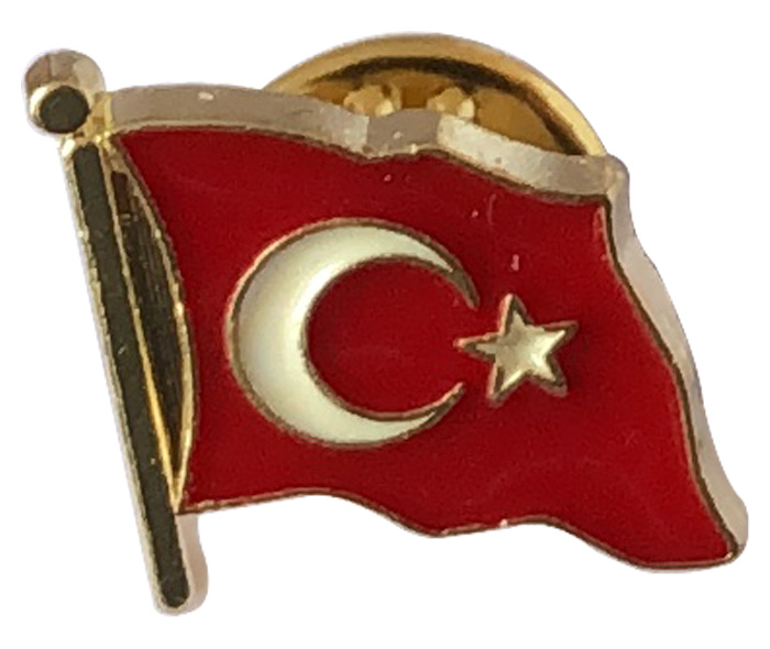 Dalgalı Türk Bayrağı Rozeti Dalgalı Türk Bayrağı Rozeti