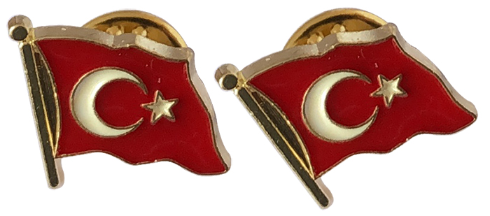 Dalgalı Türk Bayrağı Rozeti Dalgalı Türk Bayrağı Rozeti