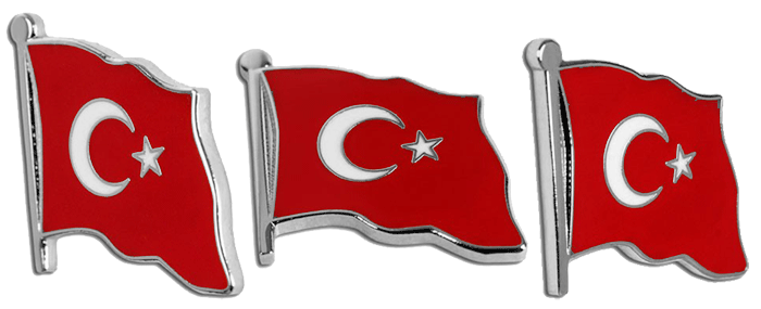 TBR14 Dalgalı Türk Bayrağı Rozeti Mineli - ALTIN - KROM - 18 mm TBR14 Dalgalı Türk Bayrağı Rozeti Mineli - ALTIN - KROM - 18 mm