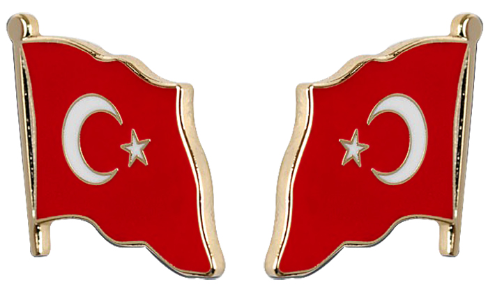 TBR5 Dalgalı Türk Bayrağı Rozeti TBR5 Dalgalı Türk Bayrağı Rozeti
