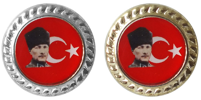 EKO2 Atat�rk Yaka Rozeti - D�k�m Tabanl�