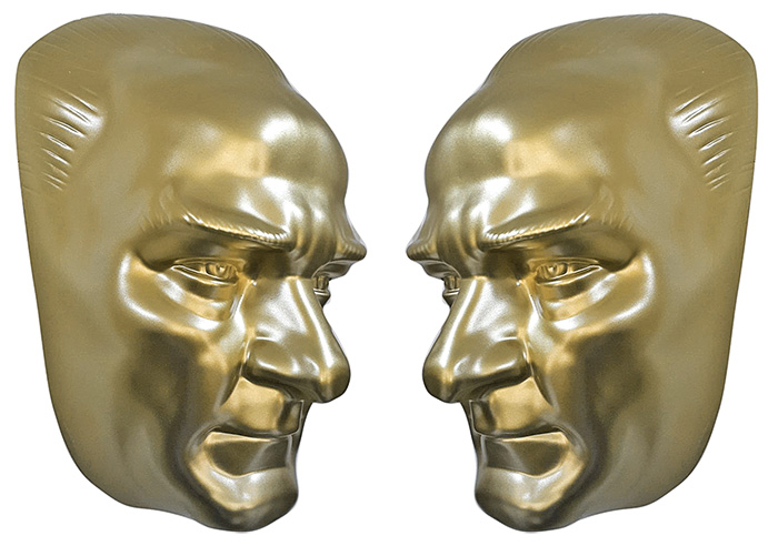 70 cm Fiberglass Atat�rk Mask�