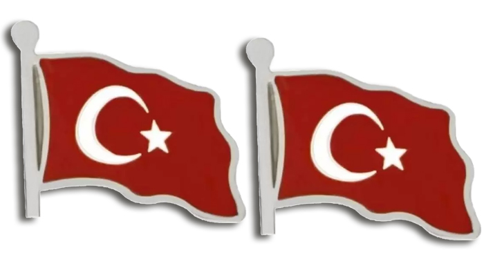 TBR50 G�m�� �zel �malat T�rk Bayra�� Yaka Rozeti