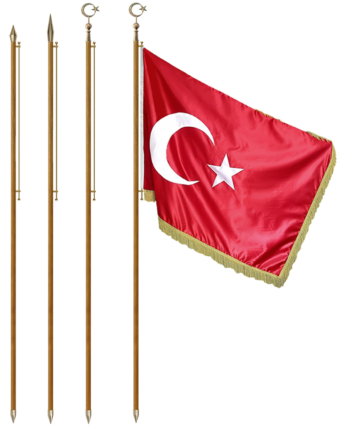 Ah�ap Makam Bayrak Dire�i - Salon Dire�i