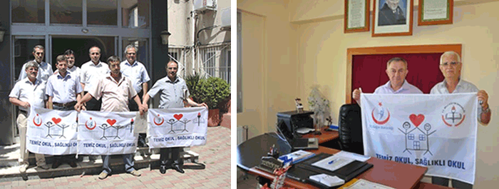 MEB Beyaz Bayrak - Temiz Okul Sa�l�kl� Okul Bayra��