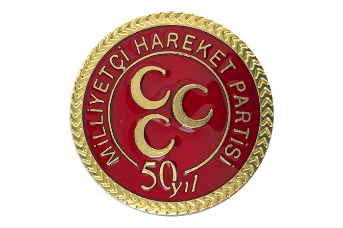 MHP 50. Yıl Yaka rozeti - Yeni Model MHP 50. Yıl Yaka rozeti - Yeni Model