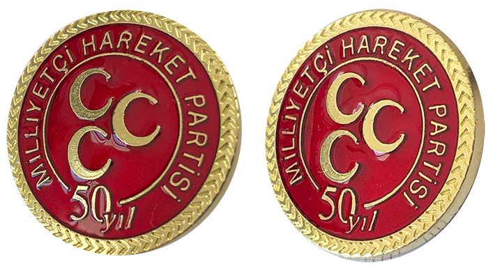 MHP 50. Yıl Yaka rozeti - Yeni Model MHP 50. Yıl Yaka rozeti - Yeni Model