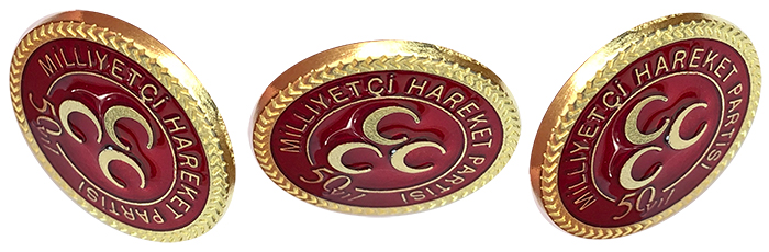 MHP 50. Yıl Yaka rozeti - Yeni Model MHP 50. Yıl Yaka rozeti - Yeni Model
