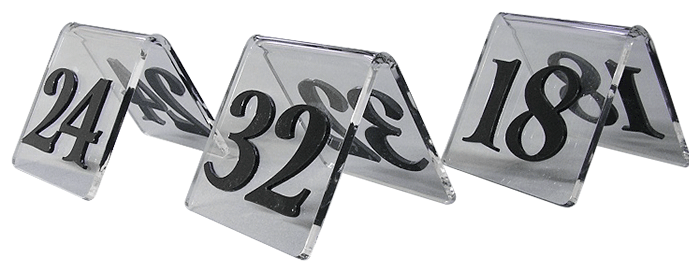 Çift Katman Pleksi Glass Masa Üstü Numarası - MASA NUMARASI - PMN2 Çift Katman Pleksi Glass Masa Üstü Numarası - MASA NUMARASI - PMN2