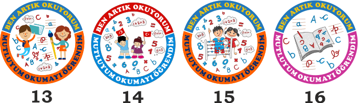 Okuma Bayramı Saten Yaka Kokartı - BEN ARTIK OKUYORUM Okuma Bayramı Saten Yaka Kokartı - BEN ARTIK OKUYORUM