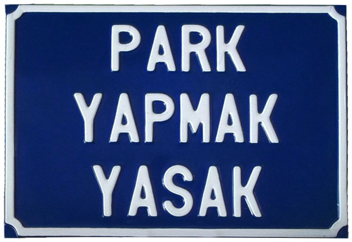 Park Yap�lmaz Levhas�