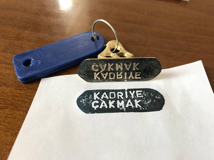 KM02 Pirinç Kazıma İmza Mühürü - Büyük Boy KM02 Pirinç Kazıma İmza Mühürü - Büyük Boy