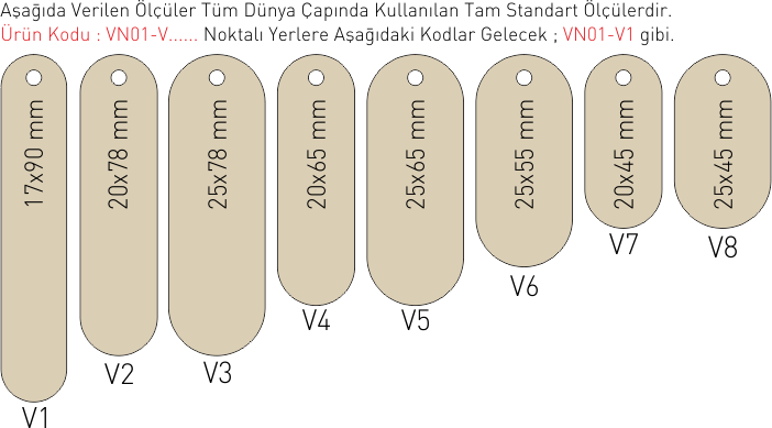 VN01 Vestiyer Numarası ve Vestiyer Askı Numarası VN01 Vestiyer Numarası ve Vestiyer Askı Numarası