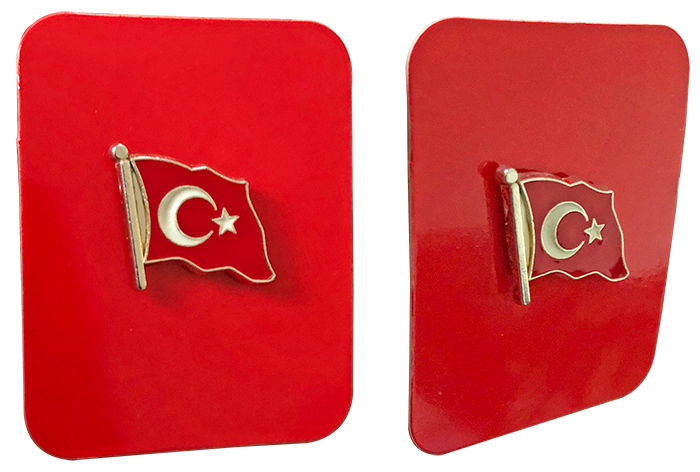 TBR5 Dalgalı Türk Bayrağı Rozeti Kaliteli TBR5 Dalgalı Türk Bayrağı Rozeti Kaliteli