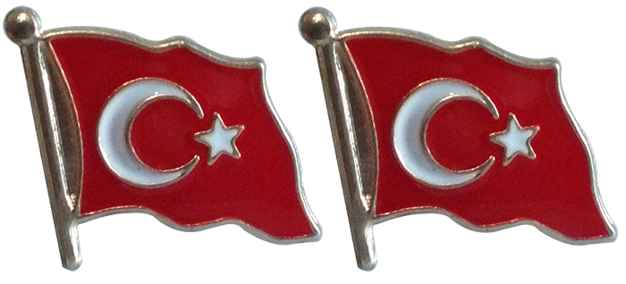 TBR5 Dalgal� T�rk Bayra�� Rozeti Kaliteli