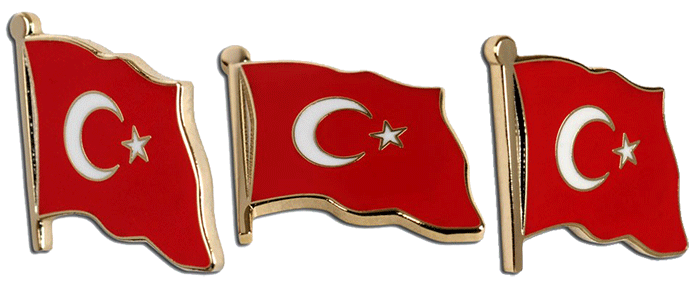 TBR14 Dalgalı Türk Bayrağı Rozeti Mineli - ALTIN - KROM - 18 mm TBR14 Dalgalı Türk Bayrağı Rozeti Mineli - ALTIN - KROM - 18 mm