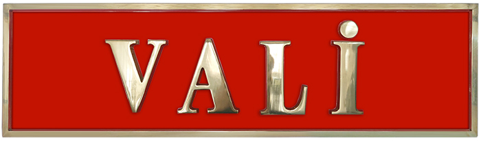 VAL�L�K KAPI TABELASI P�R�N� D�K�M HARFL� : 12x52 cm