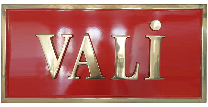 VAL�L�K KAPI TABELASI P�R�N� D�K�M HARFL� : 40x85 cm