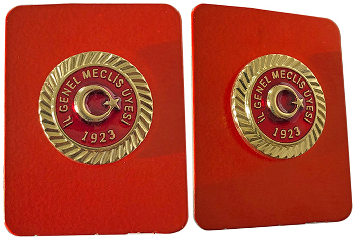 İl Genel Meclis Üyesi Yaka Rozeti İl Genel Meclis Üyesi Yaka Rozeti