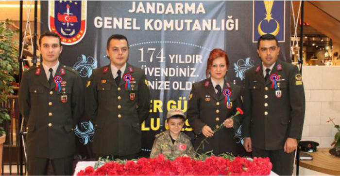 14 Haziran Jandarma Kurulu� Y�ld�n�m� Saten Yaka Kokart�