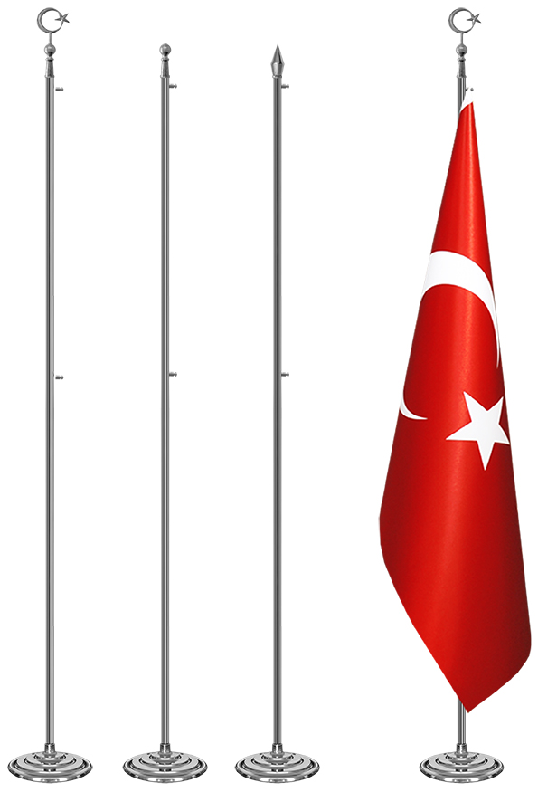 Krom-Nikel Makam Bayrak Dire�i - Salon Dire�i - KROM-N�KEL MAKAM D�RE��