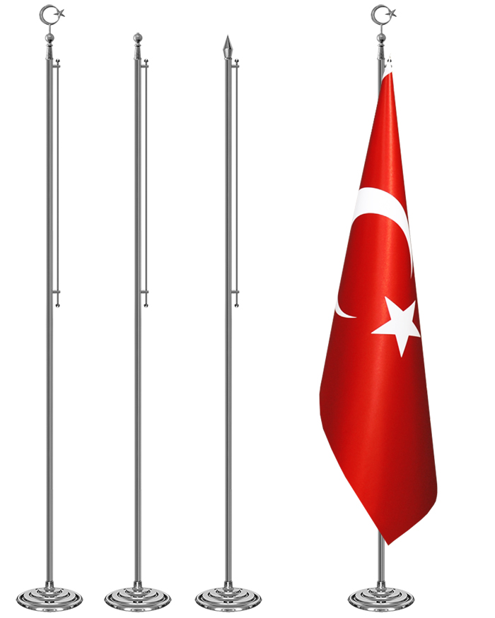 Krom-Nikel Makam Bayrak Dire�i - Salon Dire�i - KROM-N�KEL MAKAM D�RE��